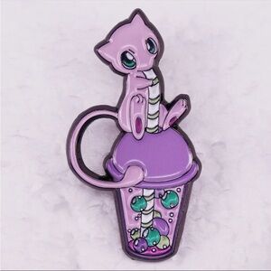 Mew Boba Tea Pin